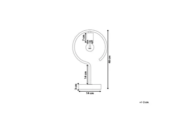 Narcissus Bordslampa 40 cm E27 - Mässing/Grå - Products - Belysning - Lampor & belysning inomhus - Sovrumslampa - Sänglampa - Sängbordslampa