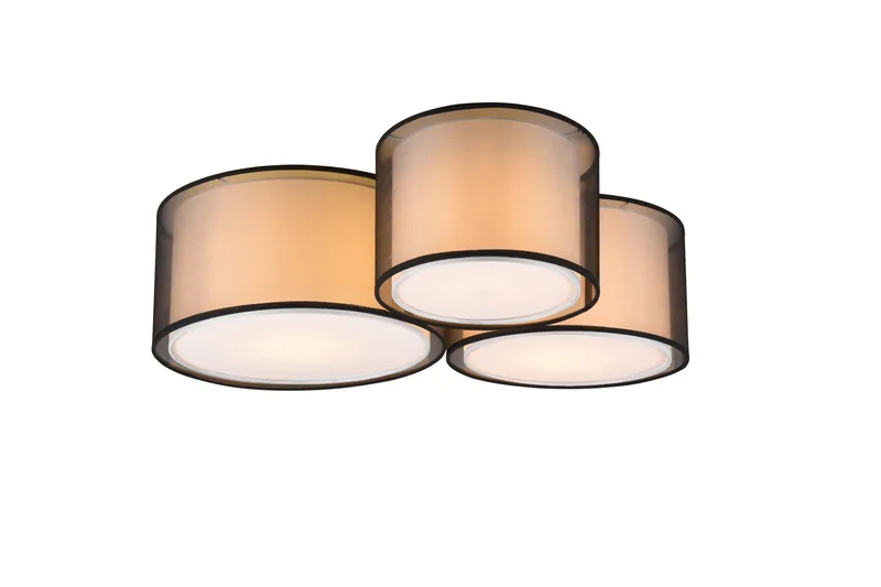 Burton Plafond 3L E27 mattsvart, Matt svart