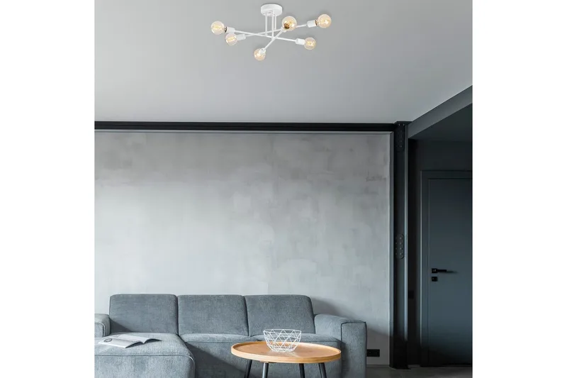 Ljuskrona Masasada Koppar - Vit - Products - Belysning - Lampor & belysning inomhus - Taklampa & takbelysning - Takplafond