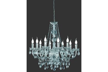 Luster Ljuskrona 10L E14 transparent - Transparent - Products - Belysning - Lampor & belysning inomhus - Taklampa & takbelysning - Kristallkrona & takkrona
