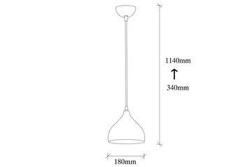 Taklampa Thela Svart - Svart - Products - Belysning - Lampor & belysning inomhus - Taklampa & takbelysning - Pendellampa & hänglampa