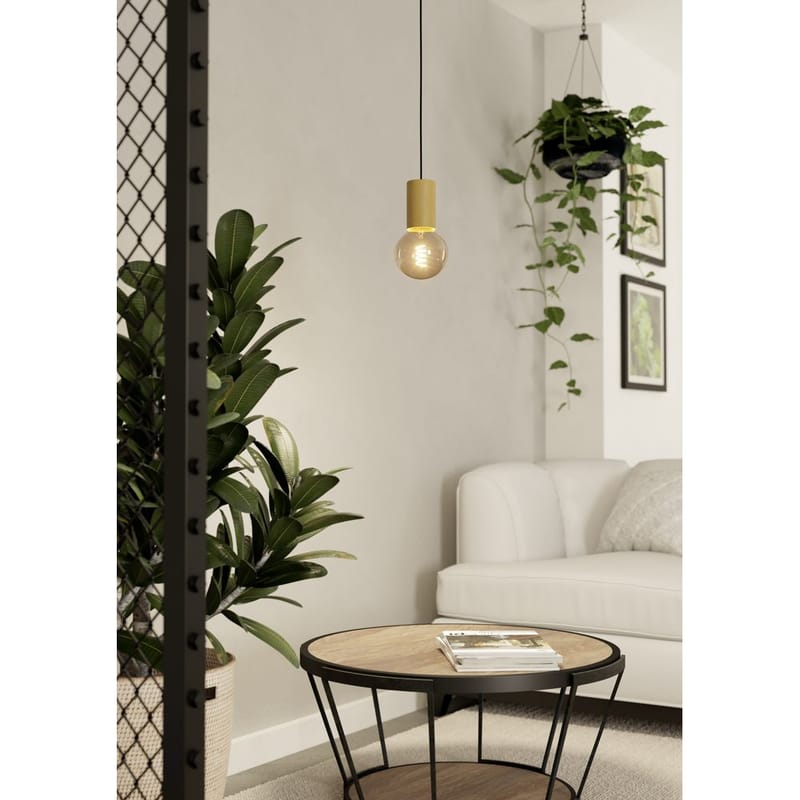 Takpendel Pozueta - Svart, Brun - Products - Belysning - Lampor & belysning inomhus - Taklampa & takbelysning - Pendellampa & hänglampa