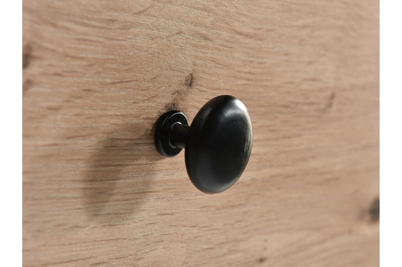 Aldbrough Garderob med Spegel 100x213 cm - Brun/Svart - Products - Förvaring - Garderober & garderobssystem