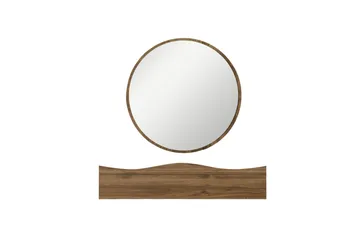Princesse Väggskåp med Spegel 82 cm - Valnöt - Products - Förvaring - Badrumsförvaring - Spegelskåp