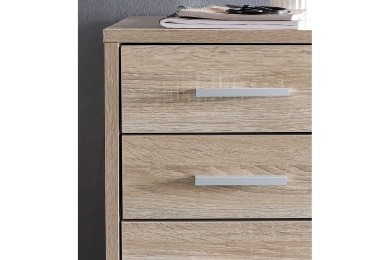 Rullkontejner Wohnling 5 lådor med hjul, folierad spånskiva, modern stil Sonoma - Sonoma - Products - Förvaring - Förvaringsmöbler - Byrå - Hallbyrå