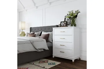 Westerleigh Byrå 76x50 cm Vit - CosmoLiving - Products - Förvaring - Förvaringsmöbler - Byrå - Hallbyrå