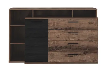 Cannop Byrå 153 cm - Brun/Svart - Products - Förvaring - Förvaringsmöbler - Byrå