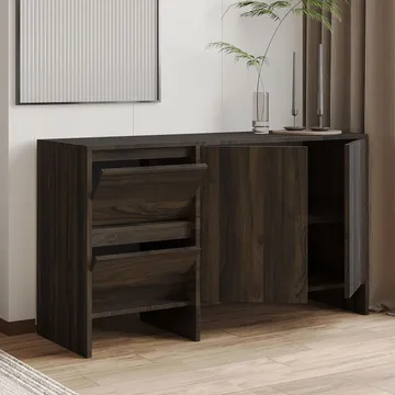 Crala Konsol 130x81,8x44 cm - Valnöt - Products - Förvaring - Förvaringsmöbler - Sideboard & skänk