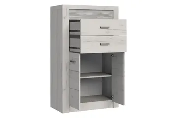 Indianapolis Skänk 76x42x127 cm - Beige/Brun - Products - Förvaring - Förvaringsmöbler - Sideboard & skänk