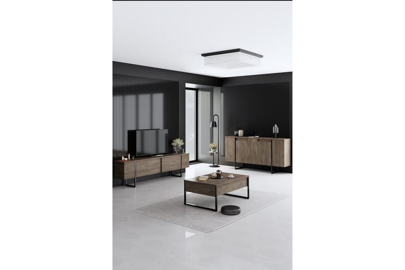 Luxe Konsollbord 160 cm - Brun/Svart - Products - Förvaring - Förvaringsmöbler - Sideboard & skänk