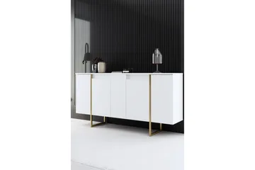 Luxe Konsollbord 160 cm - Vit/Guld - Products - Förvaring - Förvaringsmöbler - Sideboard & skänk