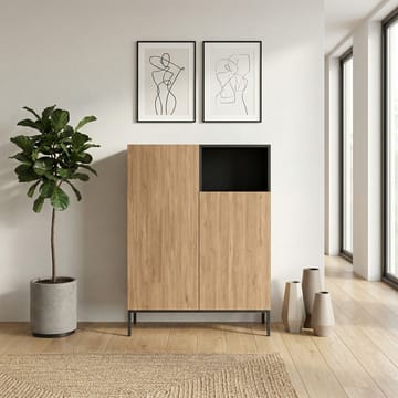 Morlen Sideboard 90x120x41,8 cm - Natural Oak, Wood Black, Sandstone - Products - Förvaring - Förvaringsmöbler - Sideboard & skänk