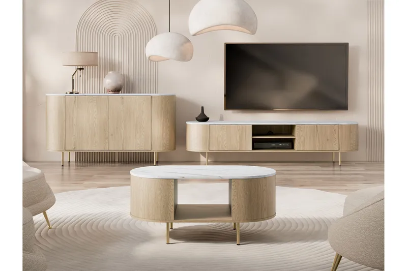 Pantego Möbelset För Vardagsrum - Brun - Products - Förvaring - Förvaringsmöbler - Möbelset för vardagsrum