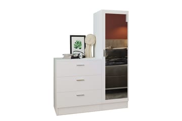 Rinorea Förvaringsskåp 40x140 cm - Vit - Products - Förvaring - Förvaringsmöbler - Byrå