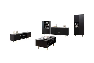 Staffin Möbelset För Vardagsrum - Svart - Products - Förvaring - Förvaringsmöbler - Möbelset för vardagsrum