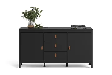 Vallvidera Sideboard 38x151 cm - Svart/Natur - Products - Förvaring - Förvaringsmöbler - Sideboard & skänk