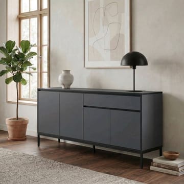 Velar Konsol 180x80x40 cm - Antracit, Wood Black, Svart - Products - Förvaring - Förvaringsmöbler - Sideboard & skänk