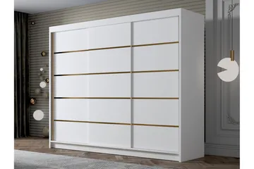 Cinerea Garderob 250x215 cm - Vit - Products - Förvaring - Garderober & garderobssystem - Garderobsskåp