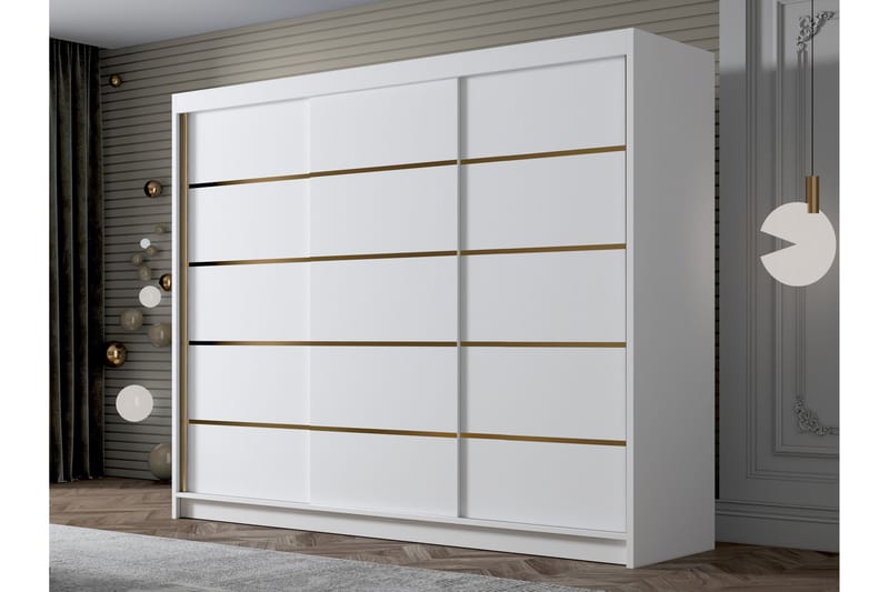 Cinerea Garderob 250x215 cm - Vit - Products - Förvaring - Garderober & garderobssystem - Garderobsskåp