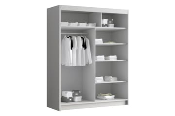 Emet Garderob 150x200 cm - Svart/Vit - Products - Förvaring - Garderober & garderobssystem - Garderobsskåp