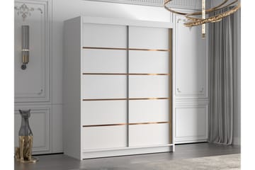 Emet Garderob 150x200 cm - Vit - Products - Förvaring - Garderober & garderobssystem - Garderobsskåp