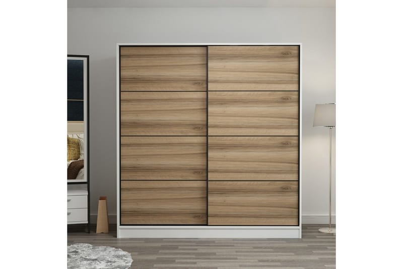 Fruitland Garderob 180 cm, Brun