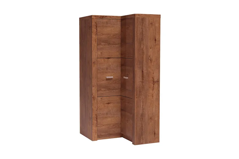 Indianapolis Garderob 106x58x192 cm - Ljus ask - Products - Förvaring - Garderober & garderobssystem - Hörngarderob