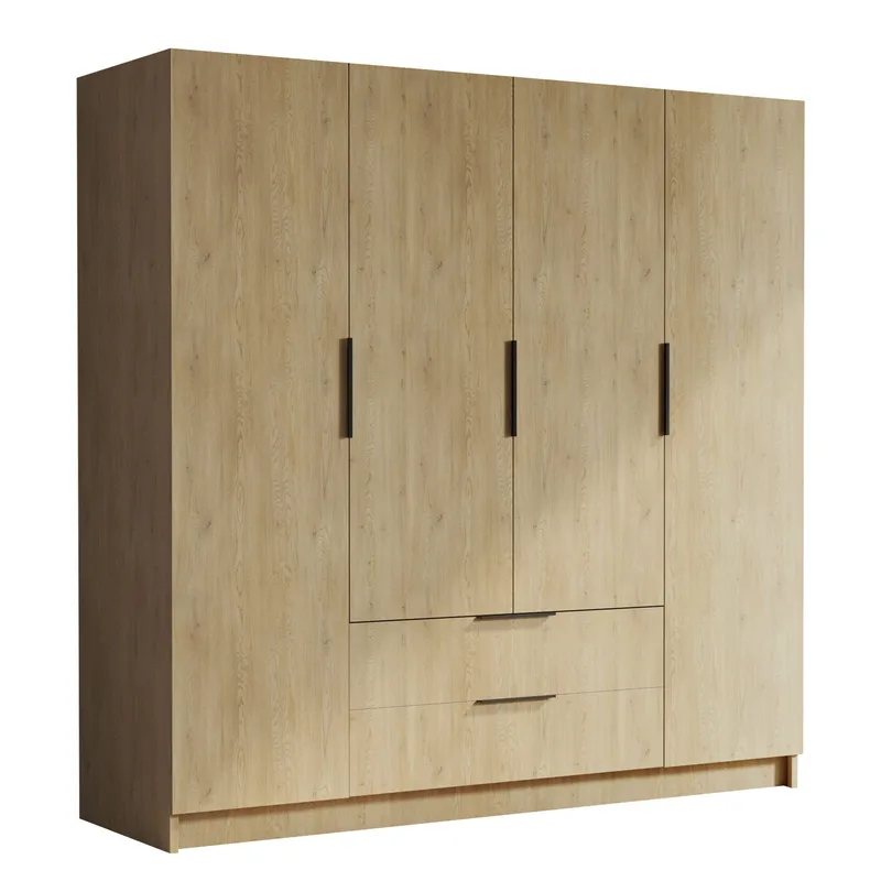 Kelros Garderob 200x216 cm - Brun - Products - Förvaring - Garderober & garderobssystem - Garderobsskåp