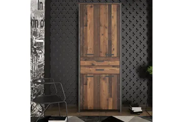 Torelles Garderob 87x221 cm - Brun/Grå - Products - Förvaring - Garderober & garderobssystem - Garderobsskåp