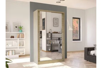 Glenmore Garderob m. Spegel Brown - Products - Förvaring - Garderober & garderobssystem