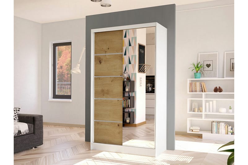 Glenmore Garderob m. Spegel White - Products - Förvaring - Garderober & garderobssystem