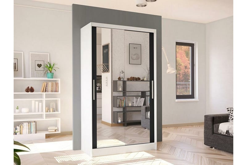 Glenmore Garderob m. Spegel White - Products - Förvaring - Garderober & garderobssystem