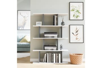 Bokhylla Nachusa Bokhylla 90x25 cm Vit,Antracit - Products - Förvaring - Hylla - Bokhylla