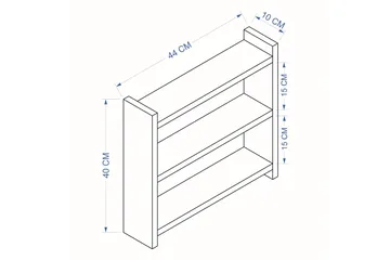 Kosmikoa Lagerhylla 44x10 cm - Brun - Products - Förvaring - Hylla - Förvaringshylla - Lagerhylla