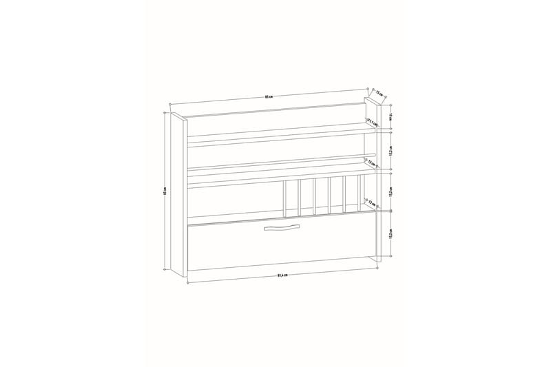 Rovdane Kryddhylla 85x15 cm - Extra Vit - Products - Förvaring - Hylla - Förvaringshylla - Kryddhylla & kryddställ