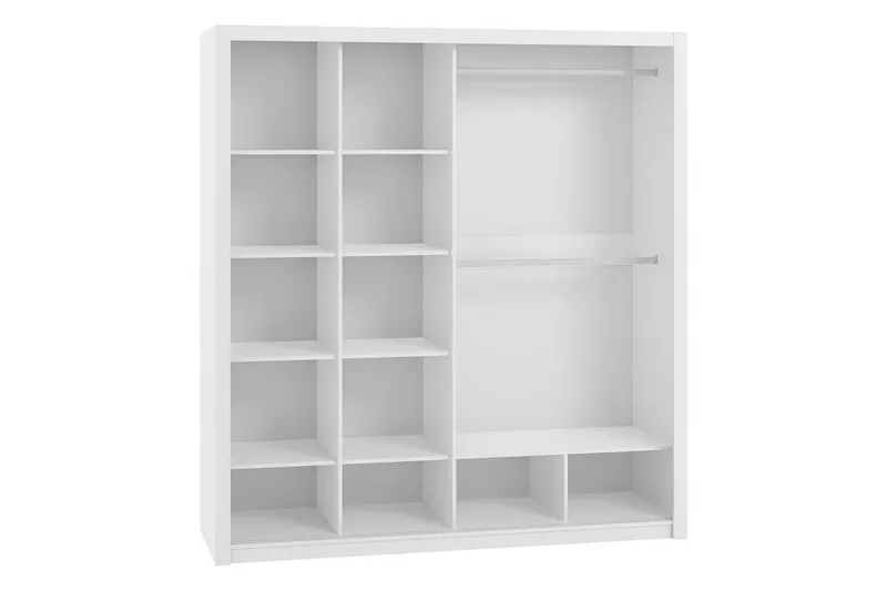 Julissa Garderob 220 cm med Spegel - Natur - Products - Förvaring - Garderober & garderobssystem