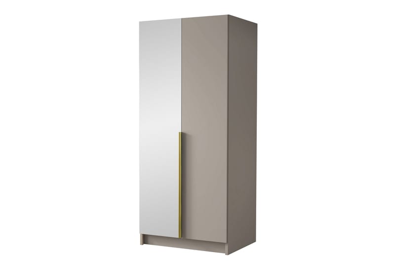 Julissa Garderob med Spegel 100 cm - Kashmir/Guld - Products - Förvaring - Garderober & garderobssystem