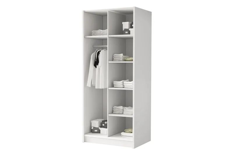 Julissa Garderob med Spegel 100 cm - Svart/Guld - Products - Förvaring - Garderober & garderobssystem