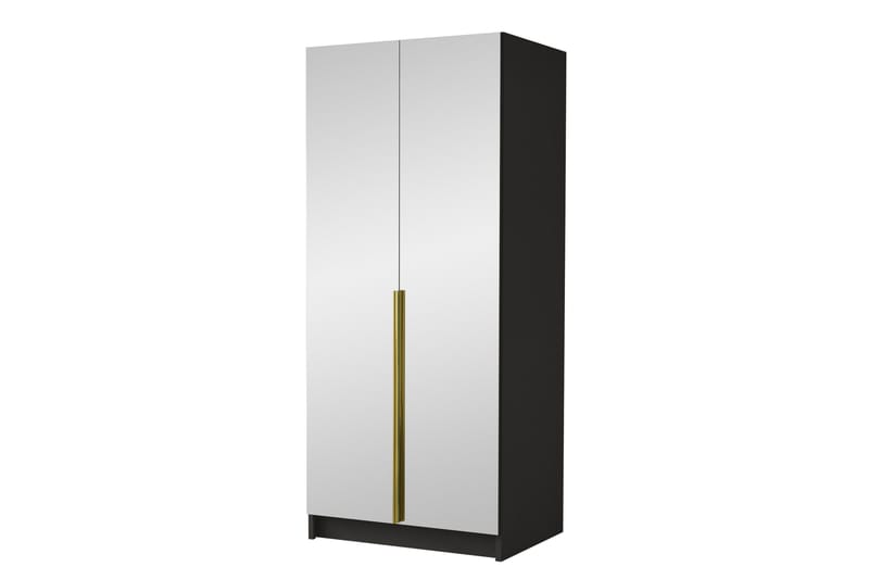 Julissa Garderob med Spegel 100 cm - Svart/Guld - Products - Förvaring - Garderober & garderobssystem