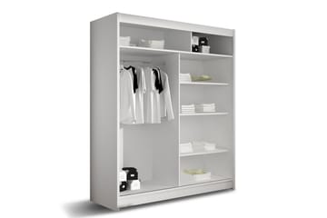 Leila Garderob Skjutdörrar 5-Delad Spegel - Beige/Trä/Natur - Products - Förvaring - Garderober & garderobssystem