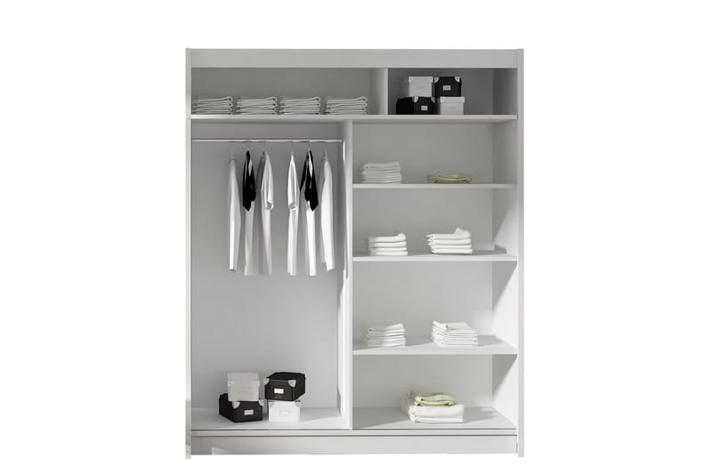 Leila Garderob Skjutdörrar 5-Delad Spegel - Beige/Trä/Natur - Products - Förvaring - Garderober & garderobssystem