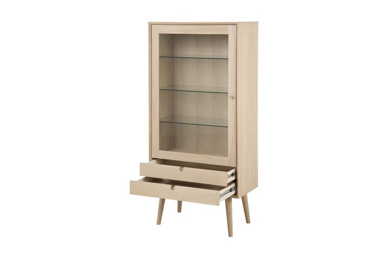 Century Vitrinskåp 36 cm djup 72 cm bred 143,2 cm hög Ljust Trä Glas - Vitpigmenterad - Products - Förvaring - Skåp - Vitrinskåp