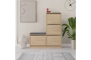 Dude Skoskåp 105 cm - Ek - Products - Förvaring - Skåp - Förvaringsskåp
