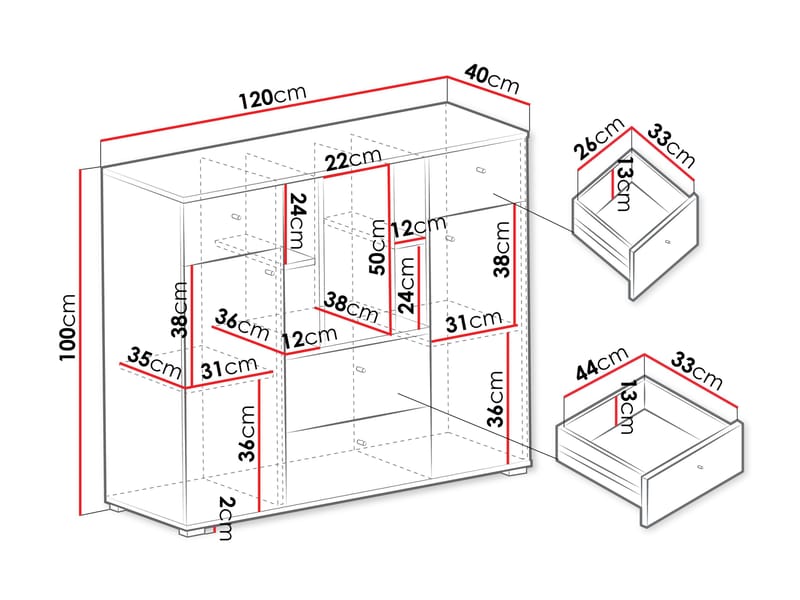 Edson Skänk 120 cm - Products - Förvaring - Skåp - Förvaringsskåp