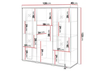 Gamal Highboard - Svart - Products - Förvaring - Förvaringsmöbler - Sideboard & skänk
