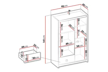 Rathmore Highboard - Grå - Products - Förvaring - Skåp - Förvaringsskåp