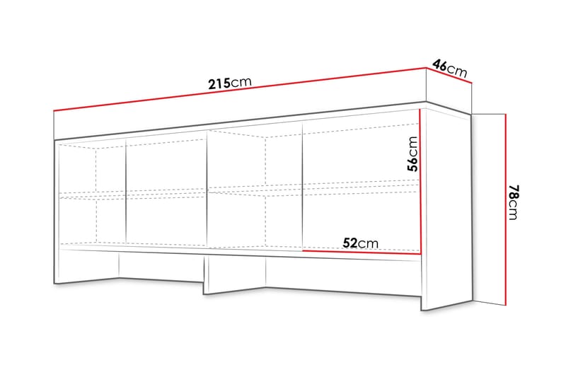 Rauk Highboard - Vit - Products - Förvaring - Skåp - Förvaringsskåp