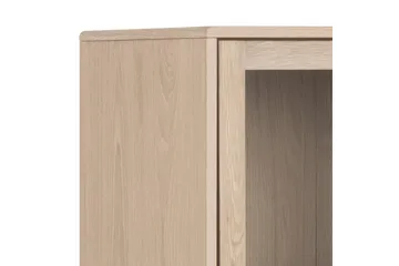 Salama Vitrinskåp 40 cm djup 80 cm bred 144,8 cm hög Trä - Vit - Products - Förvaring - Skåp - Vitrinskåp