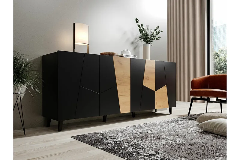 Strontian Highboard Scandinavian Choice Black - Products - Förvaring - Skåp - Förvaringsskåp