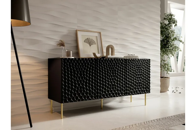 Strontian Highboard Scandinavian Choice Black - Products - Förvaring - Skåp - Förvaringsskåp